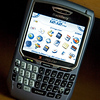 CSPics > 10-10-06

New cell phone.

Yeah, low effort shot.  But I'm a gadget guy and things like this excite me.  Anyway, I've had 4 Treo cell phones in the past year.  Treo phones are the darling of the PDA/phone industry.  But I hated mine.  Unreliable, broken keyboard, constant rebooting (all by itself).  I'm sure the SFA software my company was running on it was part of the problem.  Regardless, now it's Blackberry's turn for me (to learn to hate as well??).

No camera in this phone . . . and I don't really care . . . Treo's camera was nearly worthless.